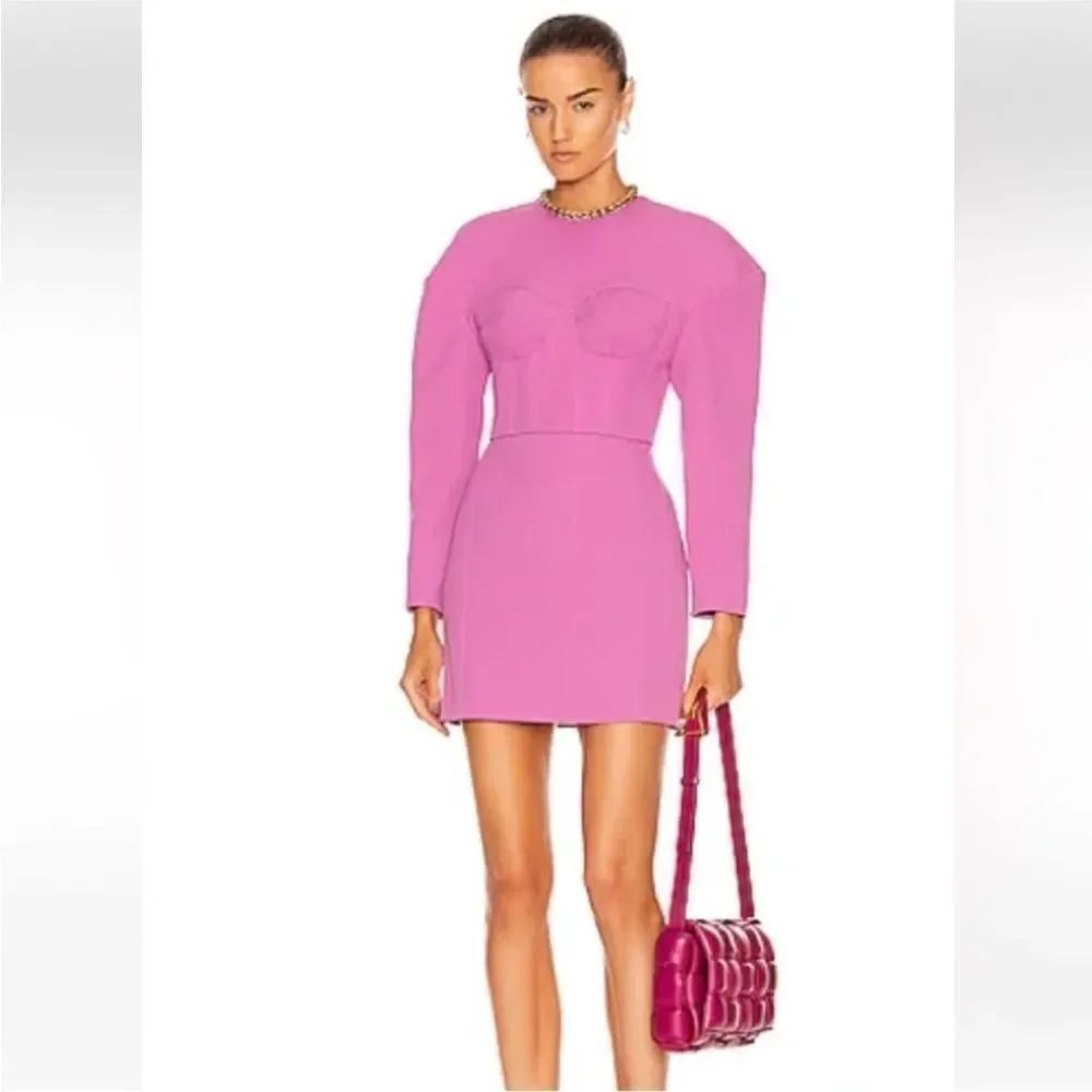Aknvas Vibrant Pink Long-Sleeve Dress, US2
